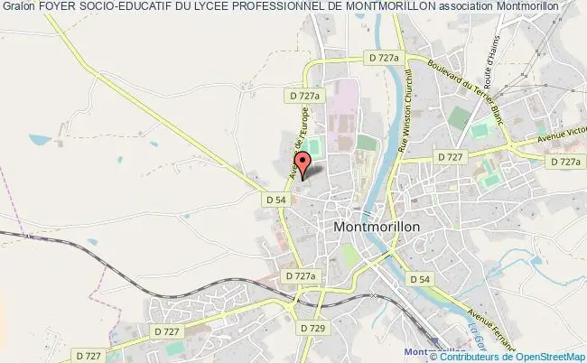plan association Foyer Socio-educatif Du Lycee Professionnel De Montmorillon Montmorillon