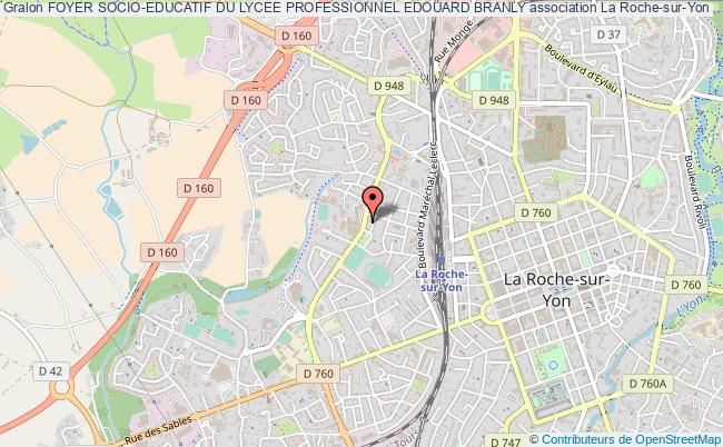 plan association Foyer Socio-educatif Du Lycee Professionnel Edouard Branly La    Roche-sur-Yon
