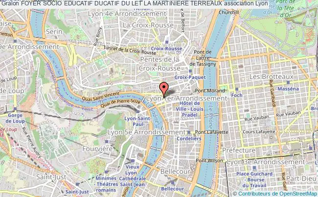 plan association Foyer Socio Educatif Ducatif Du Let La Martiniere Terreaux Lyon