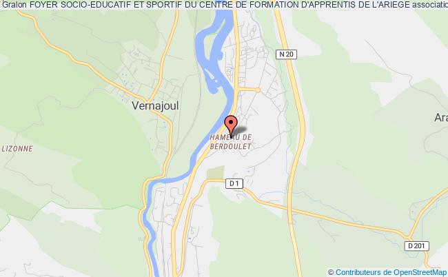 plan association Foyer Socio-educatif Et Sportif Du Centre De Formation D'apprentis De L'ariege Foix