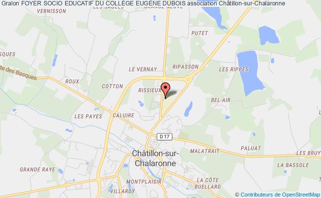 plan association Foyer Socio Educatif Eugene Dubois Châtillon-sur-Chalaronne