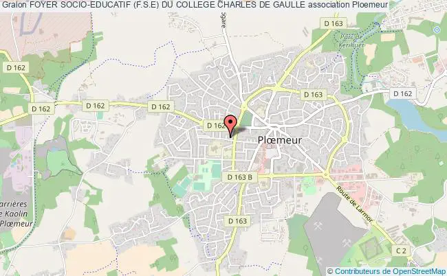 plan association Foyer Socio-educatif (f.s.e) Du College Charles De Gaulle Ploemeur