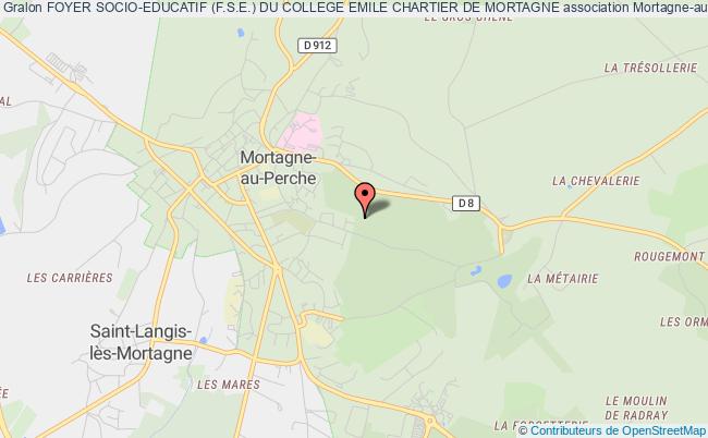 plan association Foyer Socio-educatif (f.s.e.) Du College Emile Chartier De Mortagne Mortagne-au-Perche