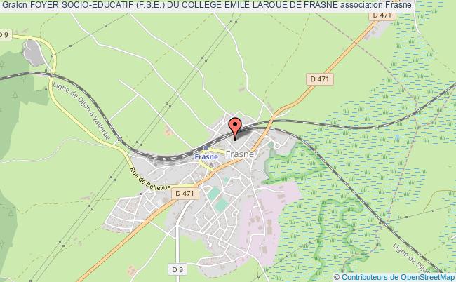 plan association Foyer Socio-educatif (f.s.e.) Du College Emile Laroue De Frasne Frasne