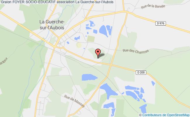 plan association Foyer Socio-educatif La Guerche-sur-l'Aubois