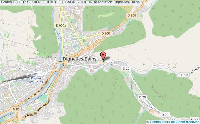 plan association Foyer Socio-educatif Le Sacre-coeur Digne-les-Bains