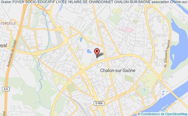 plan association Foyer Socio-educatif Lycee Hilaire De Chardonnet Chalon-sur-saone Chalon-sur-Saône