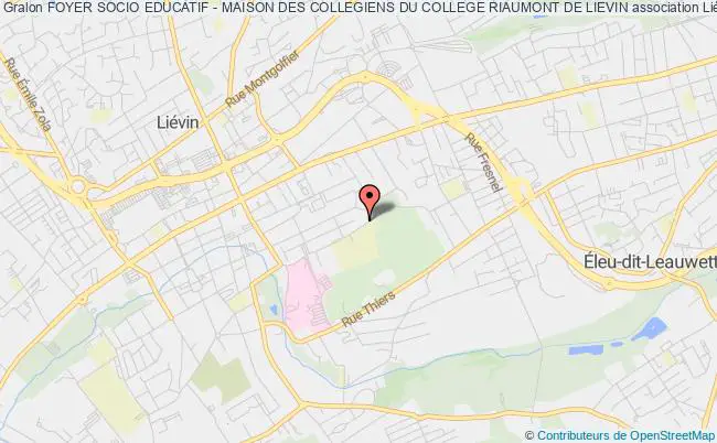 plan association Foyer Socio Educatif - Maison Des Collegiens Du College Riaumont De Lievin Liévin