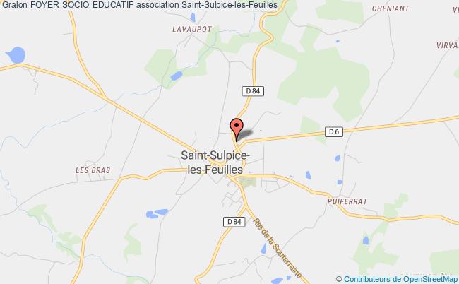 plan association Foyer Socio Educatif Saint-Sulpice-les-Feuilles