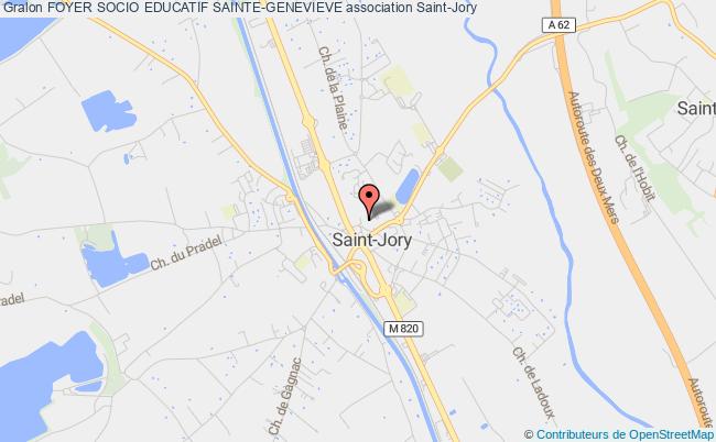 plan association Foyer Socio Educatif Sainte-genevieve Saint-Jory