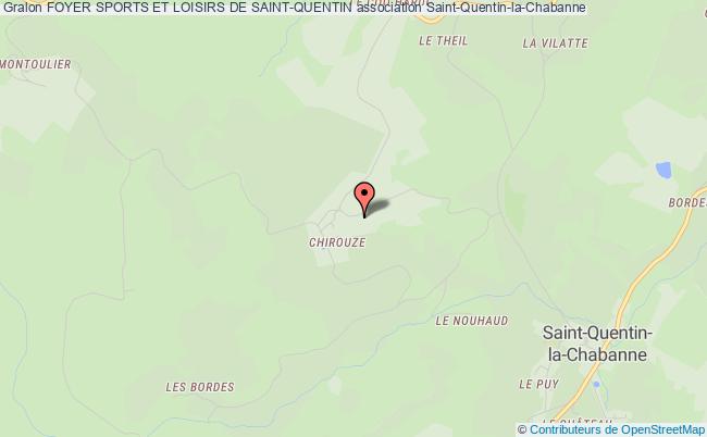 plan association Foyer Sports Et Loisirs De Saint-quentin Saint-Quentin-la-Chabanne