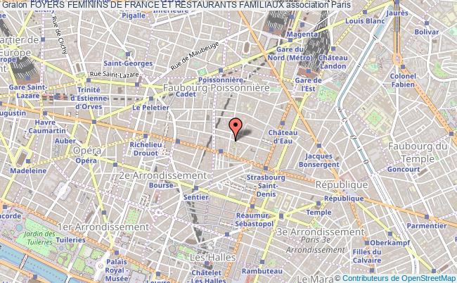 plan association Foyers Feminins De France Et Restaurants Familiaux Paris