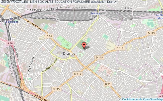 plan association Fractales- Lien Social Et Education Populaire Drancy