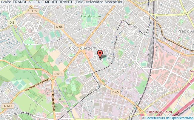 plan association France Algerie Mediterranee (fam) Montpellier
