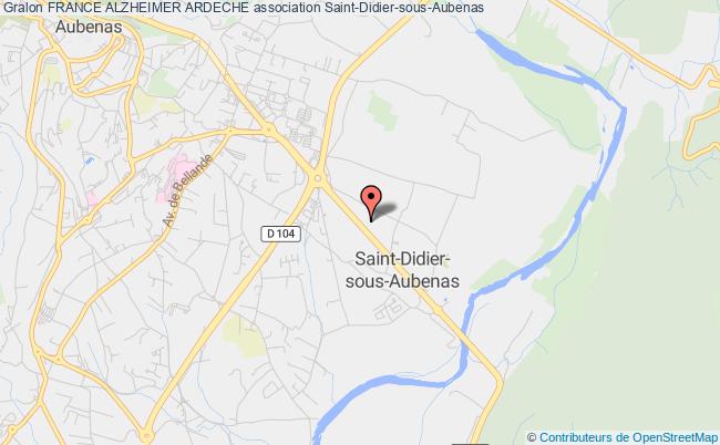 plan association France Alzheimer Ardeche Saint-Didier-sous-Aubenas