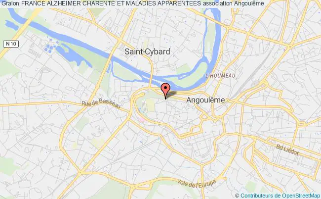 plan association France Alzheimer Charente Et Maladies Apparentees Angoulême