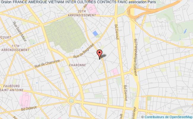 plan association France Amerique Vietnam Inter Cultures Contacts Favic Paris