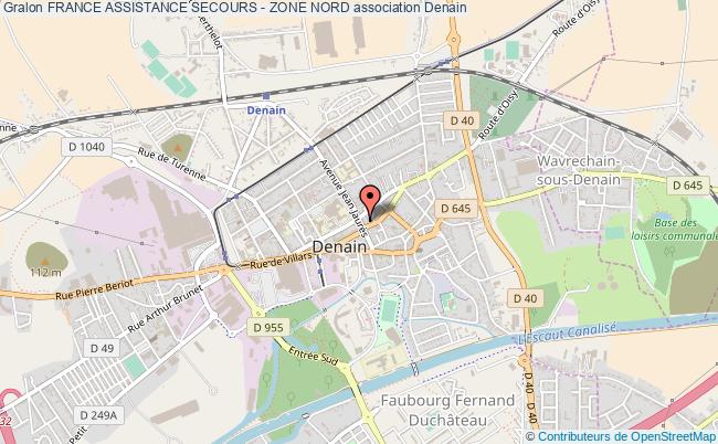 plan association France Assistance Secours - Zone Nord Denain