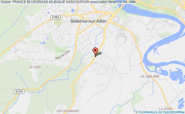 plan association France Bluegrass Musique Association Bellerive-sur-Allier