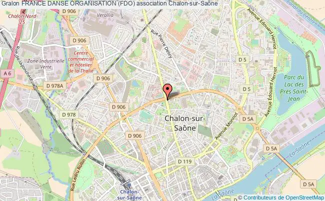 plan association France Danse Organisation (fdo) Chalon-sur-Saône
