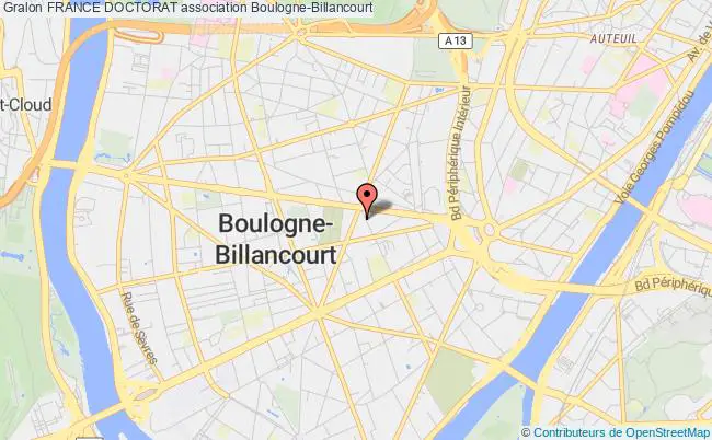 plan association France Doctorat Boulogne-Billancourt