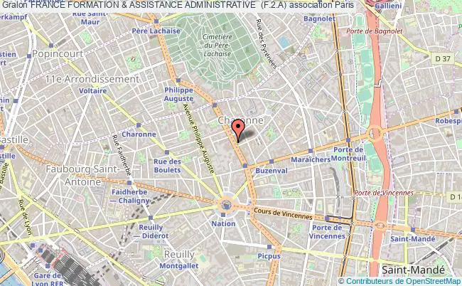 plan association France Formation & Assistance Administrative  (f.2.a) PARIS