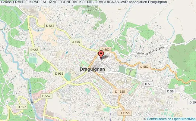plan association France Israel Alliance General Koenig Draguignan-var Draguignan