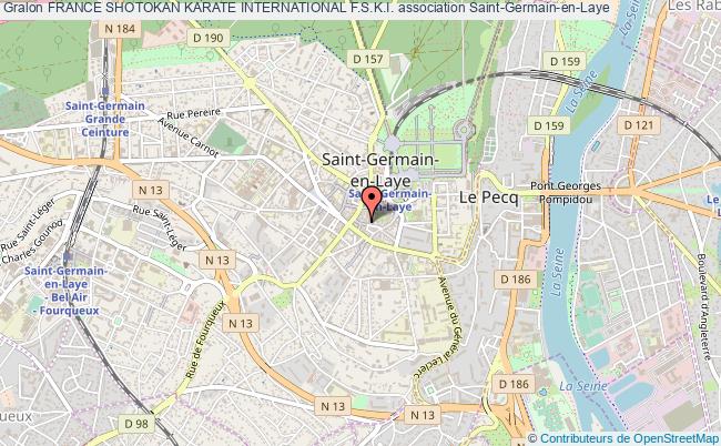 plan association France Shotokan Karate International F.s.k.i. Saint-Germain-en-Laye