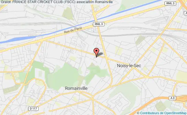 plan association France Star Cricket Club (fscc) Romainville