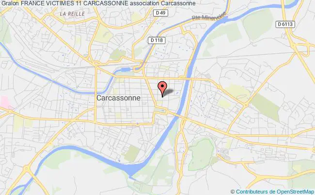 plan association France Victimes 11 Carcassonne Carcassonne