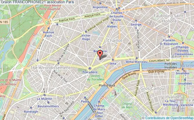 plan association Francophonie21 Paris 16e