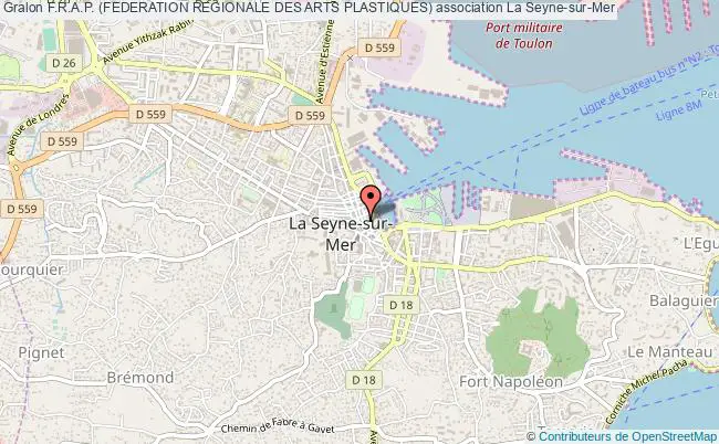 plan association F.r.a.p. (federation Regionale Des Arts Plastiques) La    Seyne-sur-Mer