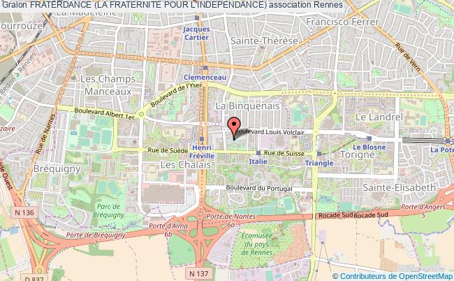 plan association Fraterdance (la Fraternite Pour L'independance) Rennes