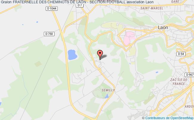 plan association Fraternelle Des Cheminots De Laon - Section Football Laon