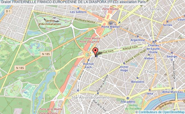 plan association Fraternelle Franco-europeenne De La Diaspora (ffed) Paris