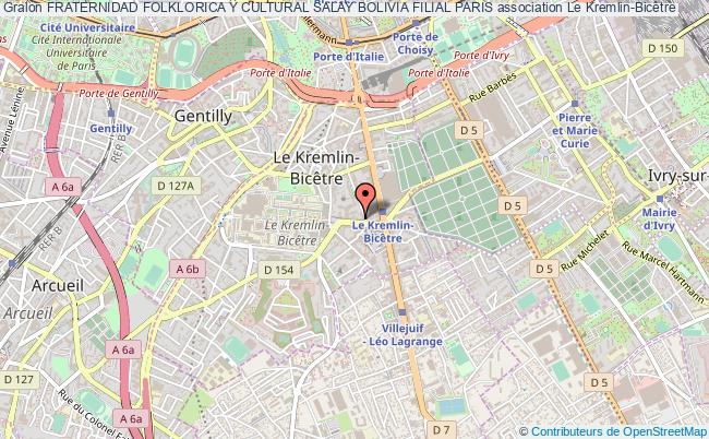 plan association Fraternidad Folklorica Y Cultural Salay Bolivia Filial Paris Le    Kremlin-Bicêtre