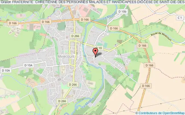 plan association Fraternite  Chretienne Des Personnes Malades Et Handicapees Diocese De Saint-die-des-vosges Mirecourt