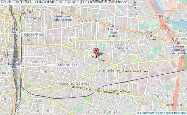 plan association Fraternite Congolaise De France (fcf) Villeurbanne