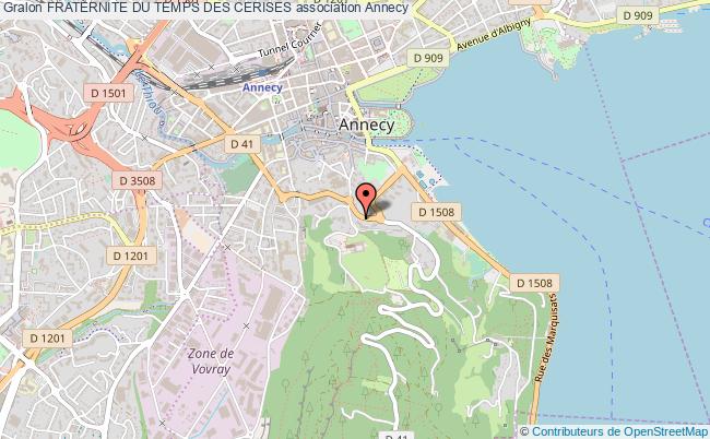 plan association Fraternite Du Temps Des Cerises Annecy