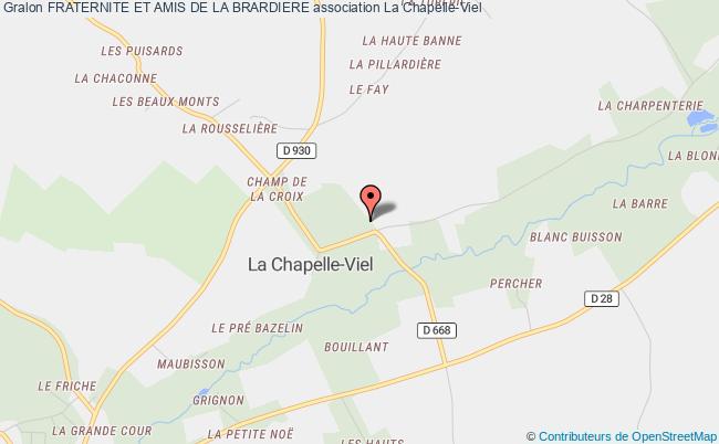 plan association Fraternite Et Amis De La Brardiere La    Chapelle-Viel