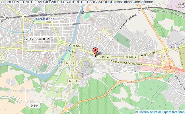 plan association Fraternite Franciscaine Seculiere De Carcassonne Carcassonne