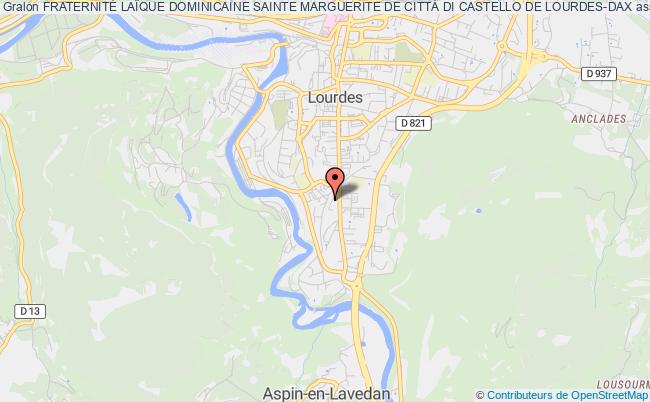 plan association FraternitÉ LaÏque Dominicaine Sainte Marguerite De CittÀ Di Castello De Lourdes-dax Lourdes