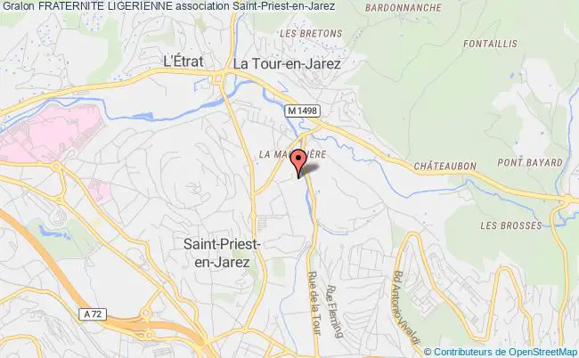 plan association Fraternite Ligerienne Saint-Priest-en-Jarez