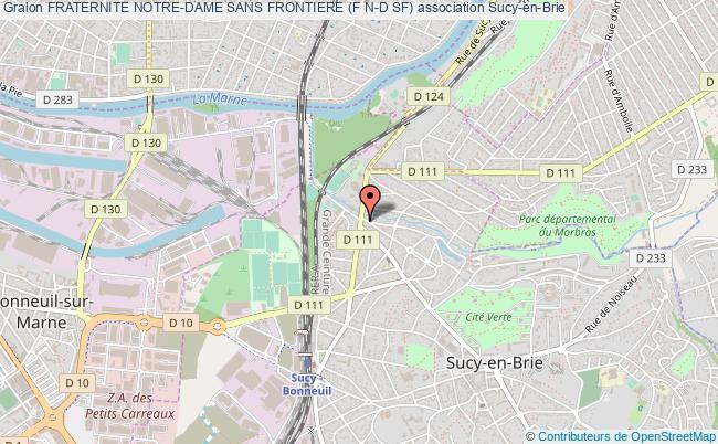 plan association Fraternite Notre-dame Sans Frontiere (f N-d Sf) Sucy-en-Brie