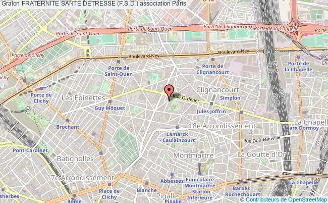plan association Fraternite Sante Detresse (f.s.d.) Paris