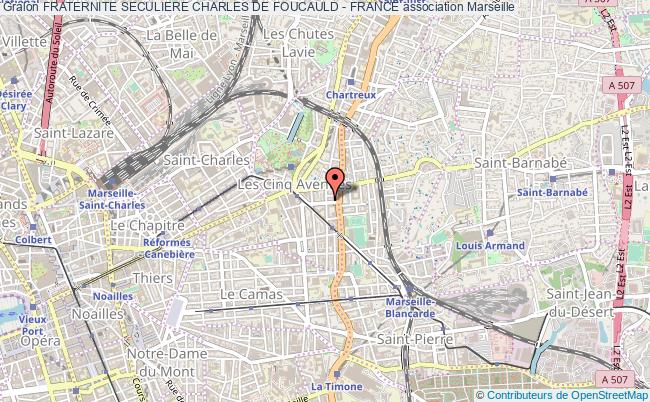 plan association Fraternite Seculiere Charles De Foucauld - France Marseille 4e