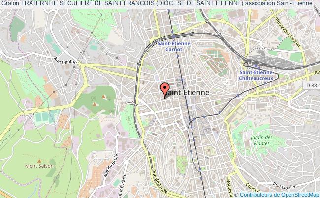 plan association Fraternite Seculiere De Saint Francois (diocese De Saint Etienne) Saint-Étienne