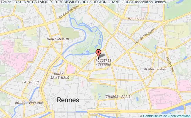 plan association FraternitÉs LaÏques Dominicaines De La RÉgion Grand-ouest Rennes