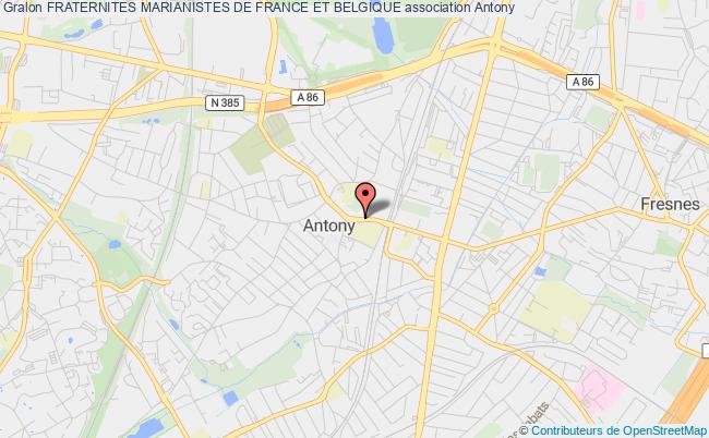 plan association Fraternites Marianistes De France Et Belgique Antony