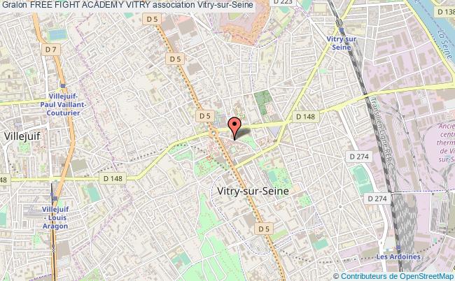 plan association Free Fight Academy Vitry Vitry-sur-Seine